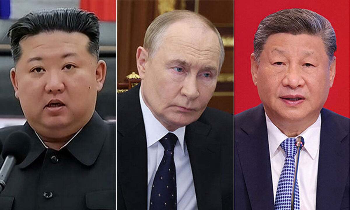 김정은·푸틴·시진핑, 첫 나란히…신냉전 무대는 한반도였다