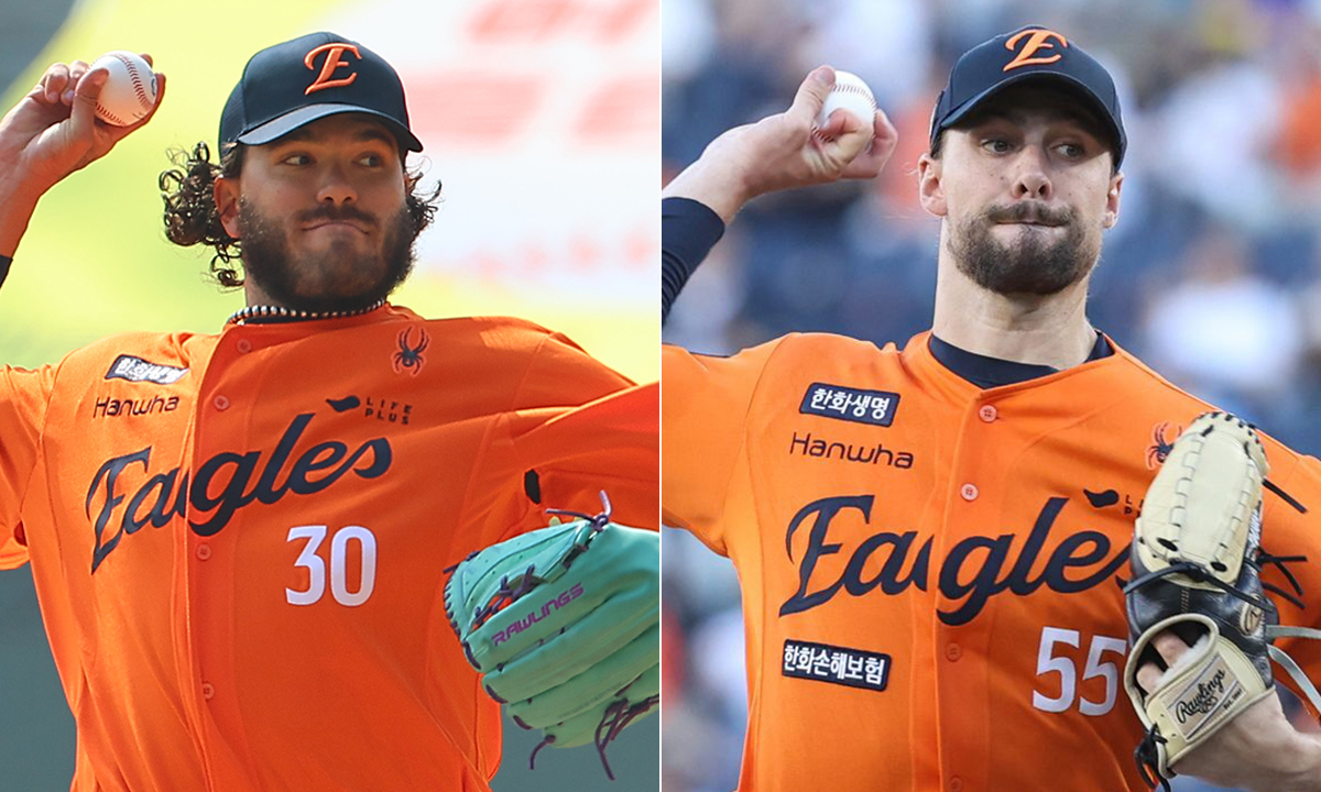 폰세·와이스, 한화 구단 역대 5번째 '15승 듀오'…단기전 활약 기대
