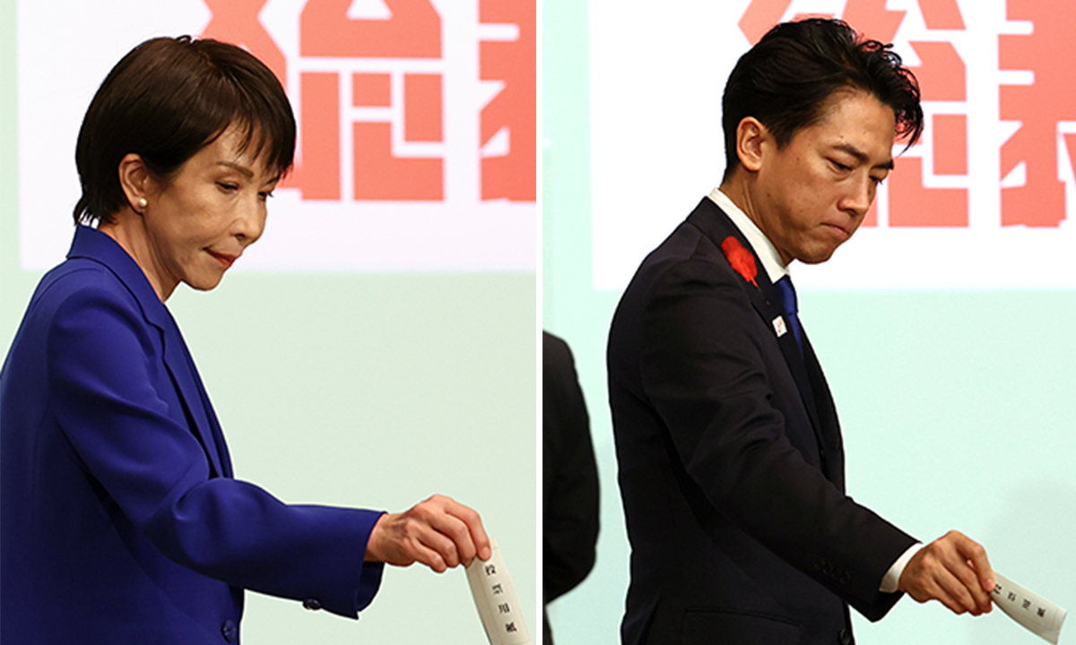 다카이치, 당원 표심 힘입어 1위로 결선행… 의원표는 고이즈미 1위