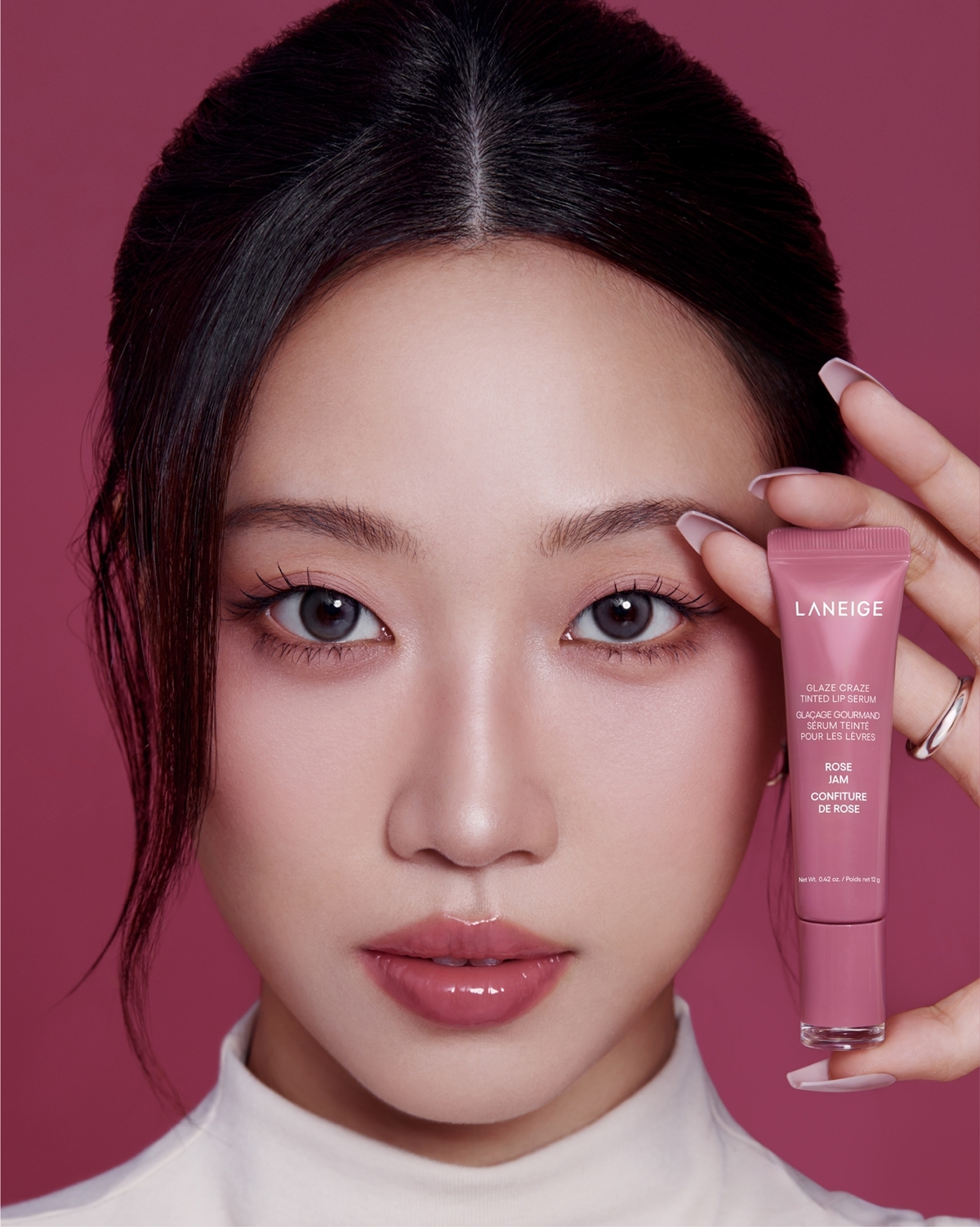 라네즈, 민스코 공동 개발 '글레이즈 크레이즈 틴티드 립 세럼 로즈잼' 출시