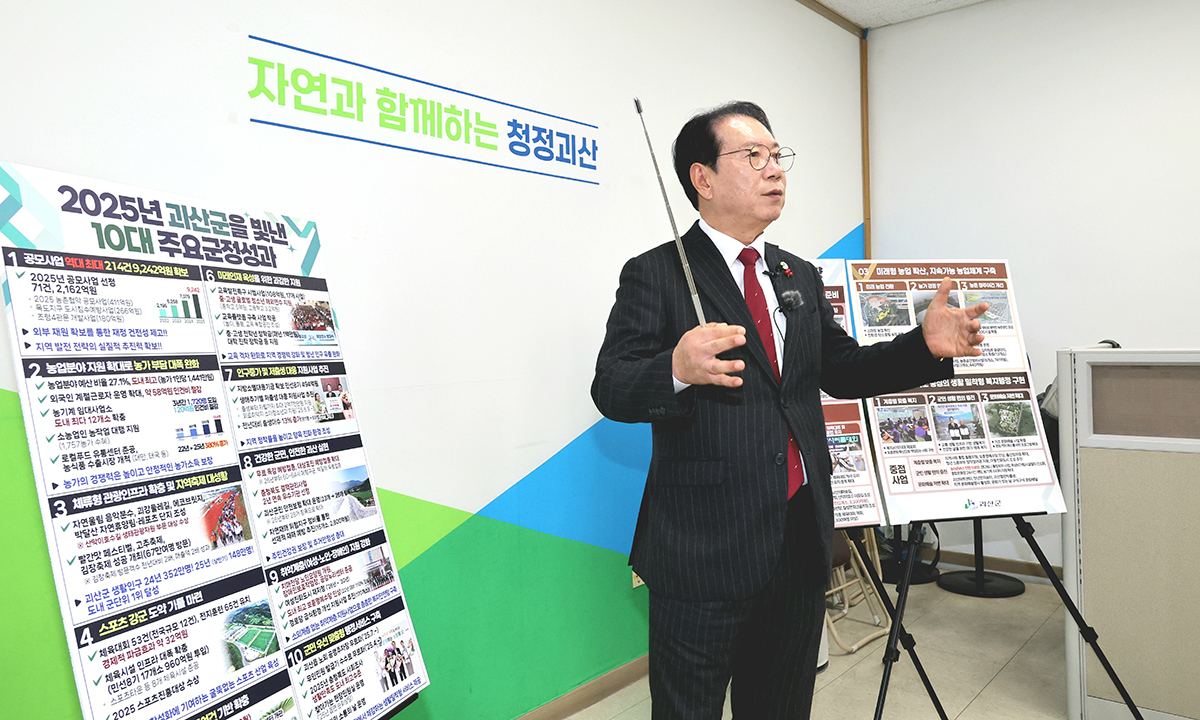 괴산, 정부사업 9242억 확보 ‘최대성과’