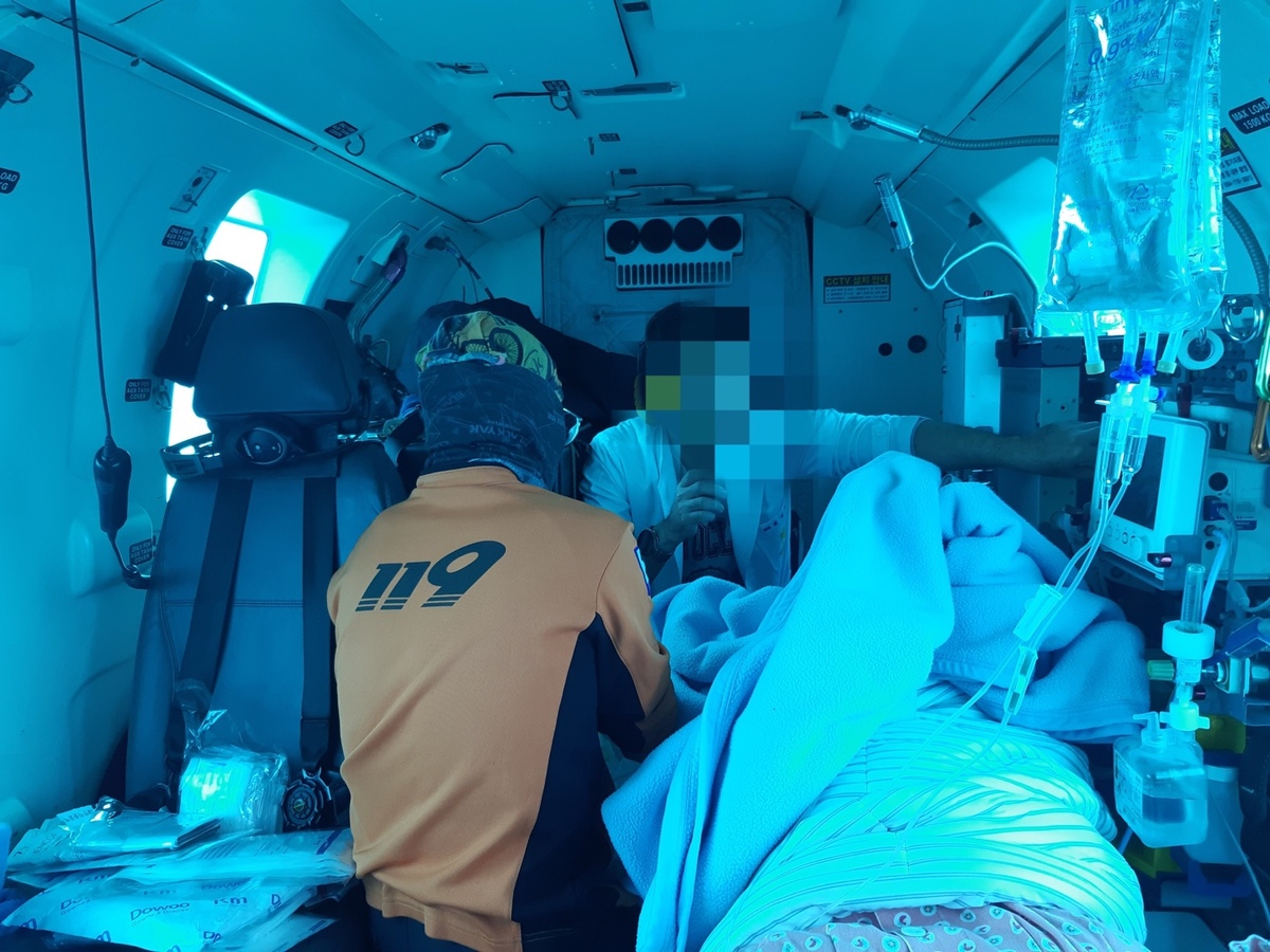 새해 첫날 소방헬기서 새 생명 탄생…“아이·산모 모두 건강”