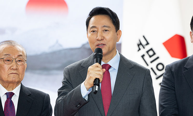 오세훈 “국힘 계엄 사과하고 범보수 대통합 나서야… 한동훈도 예외 아냐”