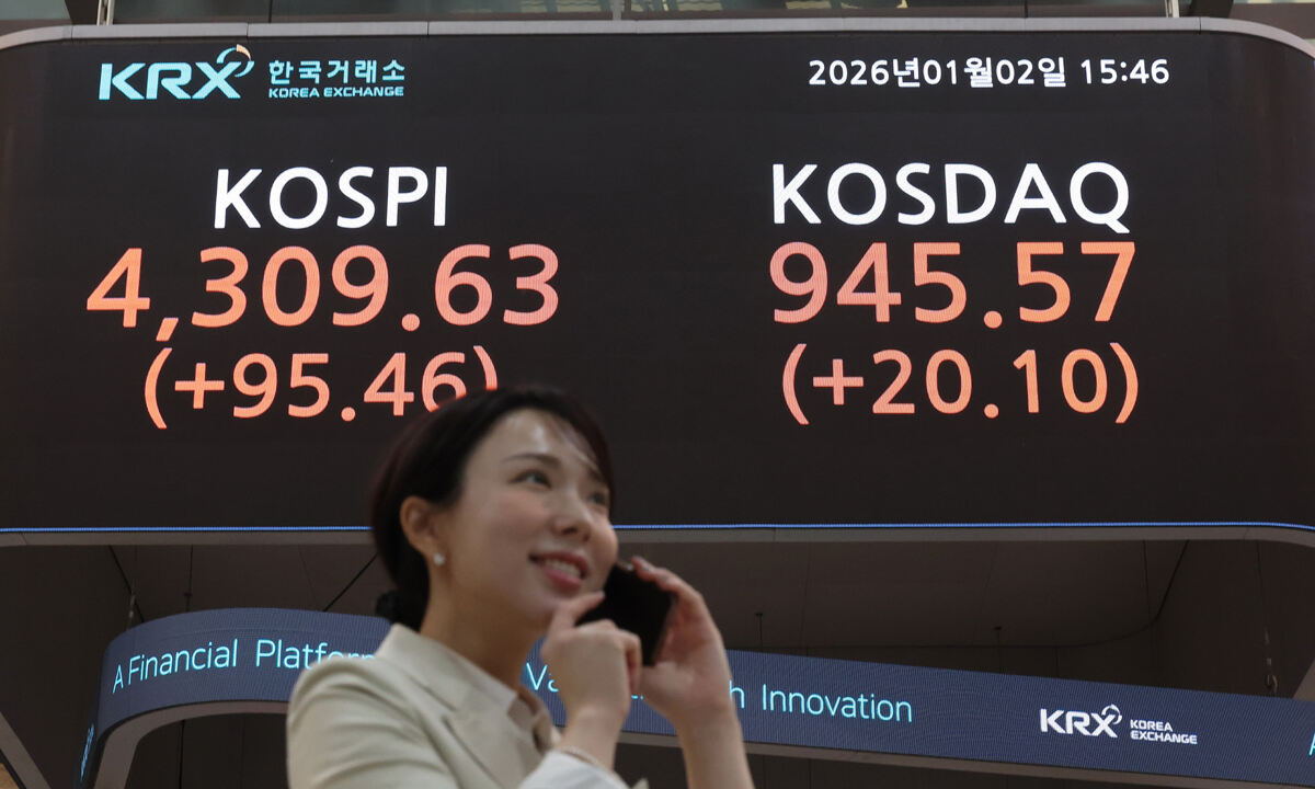 힘 받는 ‘오천피’ 낙관론…새해 첫 장에 4300 뚫었다