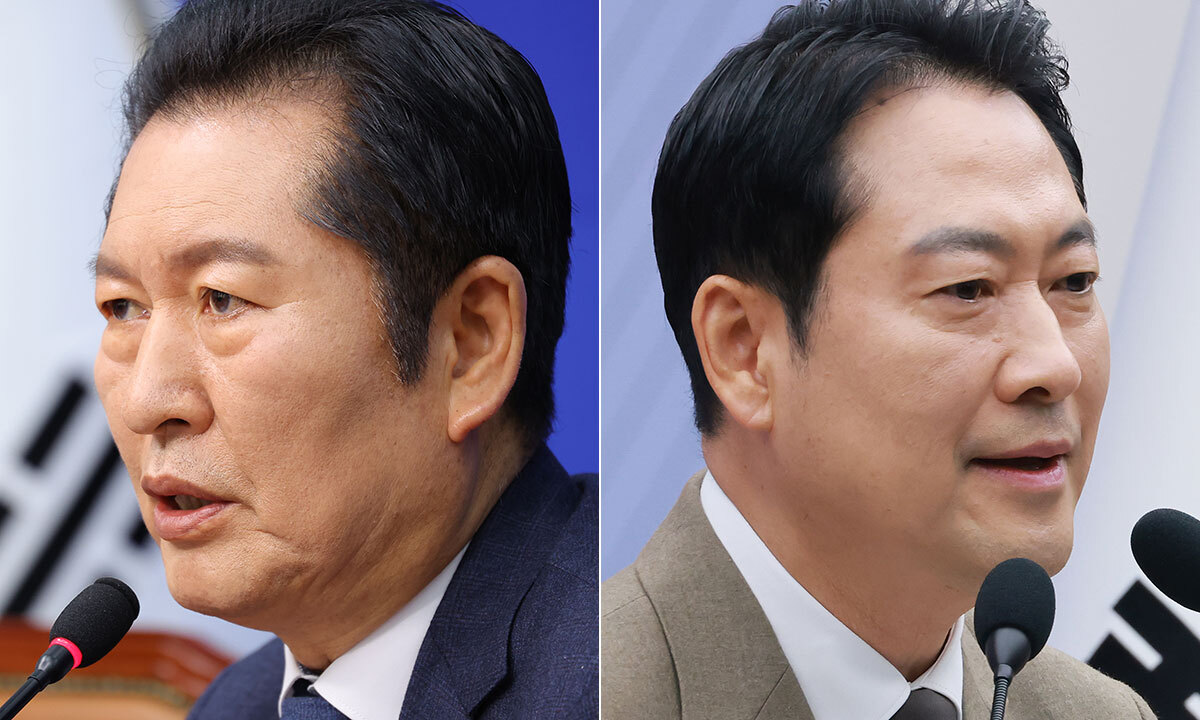 정청래 “내란·특검” 장동혁 “이재명·대장동”… 지지층만 보고 말했다