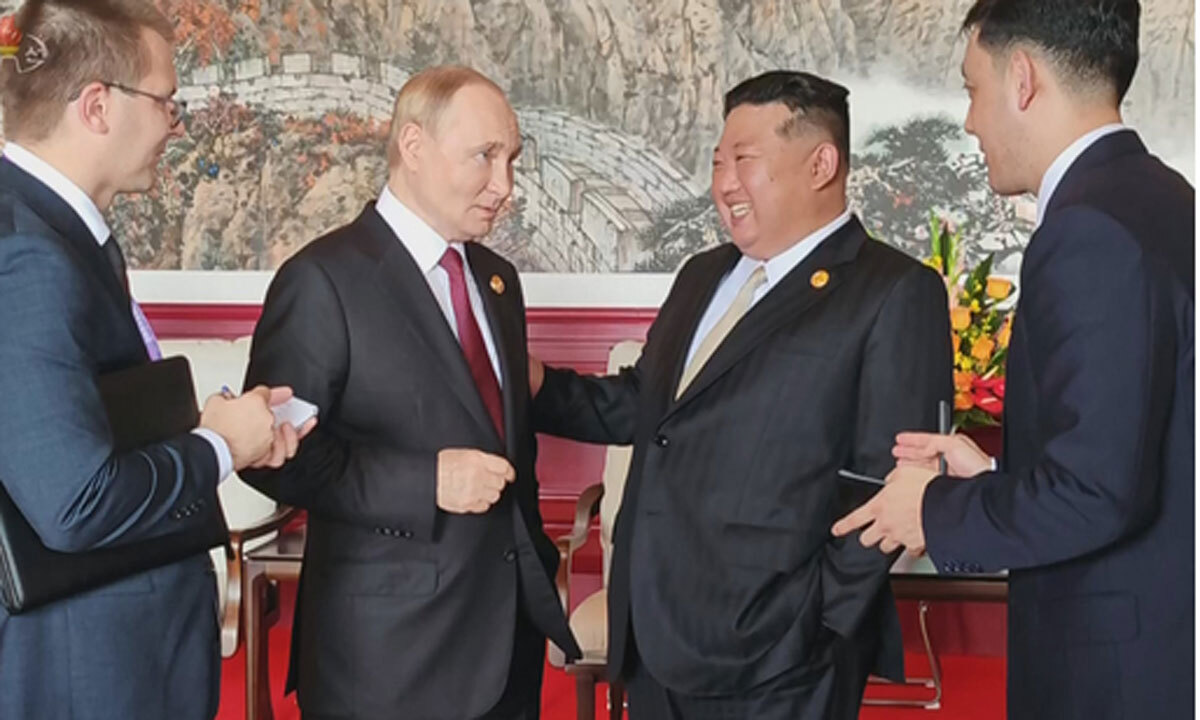 김정은, 생일 축전 보낸 푸틴에 회답 서한… “무조건 지지”