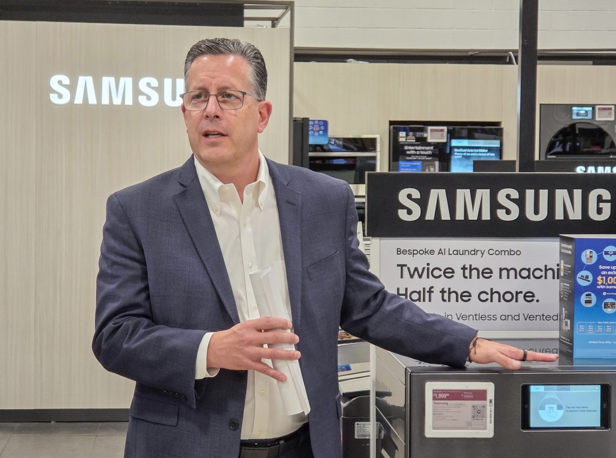 “월풀·GE 텃밭서 일냈다”… 美 베스트바이 명당 꿰찬 삼성 AI 가전 [르포]