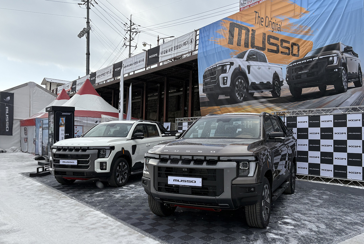 KGM, 화천산천어축제에 정통 픽업트럭 ‘무쏘’ 후원