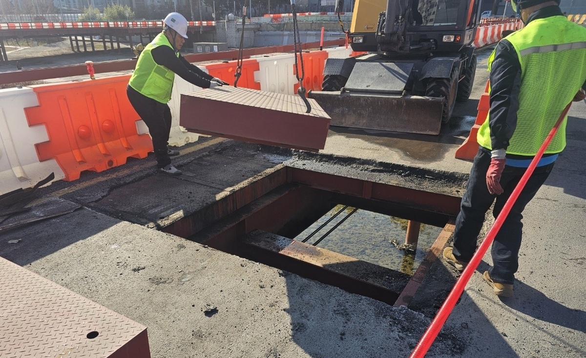 안전성 논란 유등교 가설교량, 품질시험 ‘적합’ 판정