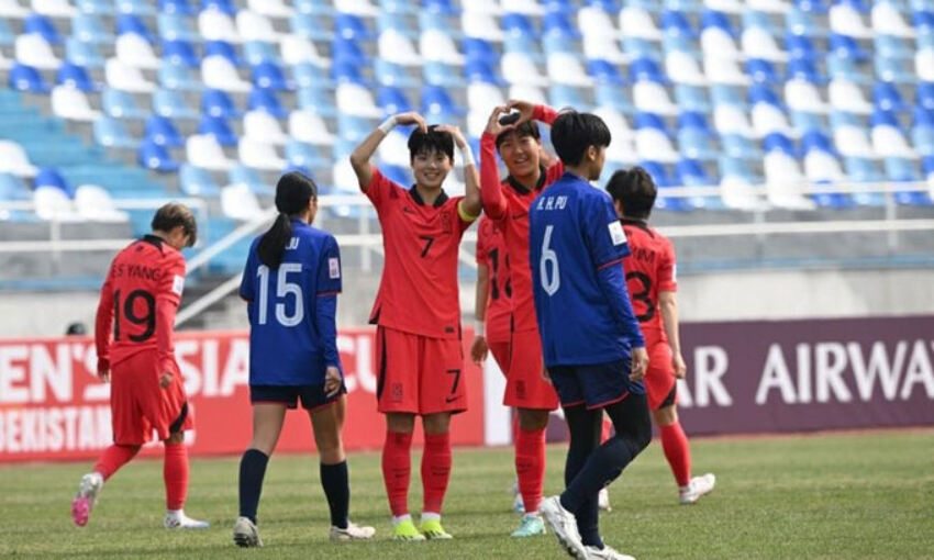 여자 U-20 축구대표팀, 아시안컵서 대만에 6-0 대승