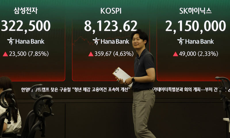 세계일보 - 8100선 안착 코스피, '美·이란 종전 합의' 임박에 전고점 뚫을까