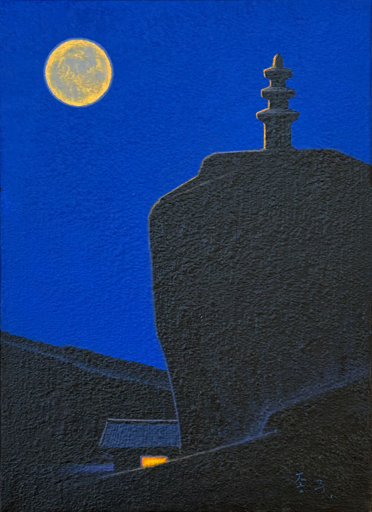 ‘적멸보궁’, 2023, 캔버스에 아크릴릭, 33×24㎝.