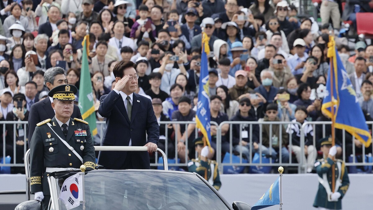 이재명 대통령, 건군 78주년 국군의 날 기념식 참석